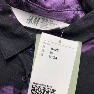 H&M Girls tie-dyed dress sz 14